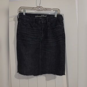 Black Jean Skirt